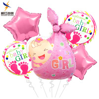 Ensemble de ballons pour baby shower, petit ours, pour bébé fille et garçon, ballons en feuille avec motif de Noël, certifiés CE, tailles personnalisables