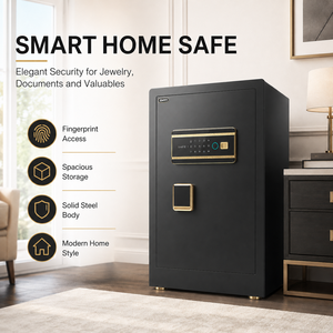 <b>Safe</b> <b>Box</b> for <b>Money</b> Key Hotel Home Digital Smart Fingerprint Gun Deposit Office Large Jewellery Safety 60fh9 Fingerprint Recognit - Product Image 2