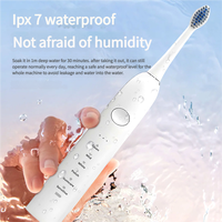 Cepillo de Dientes Sónico Ultra Silencioso, 6 Modos, Cuidado de las Encías, Cerdas Suaves, Impermeable, Blanqueamiento Dental
