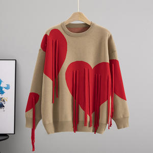 Suéter de Punto para Mujer, Invierno 2026, Venta al por Mayor, Manga Larga, Cuello Redondo, Básico - Product Image 4