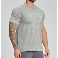 Camiseta de Hombre de Marca Privada, Logotipo Personalizado, Lisa, para Gimnasio, Entrenamiento, Ejercicio