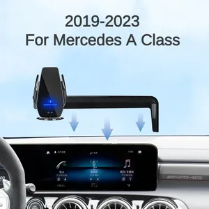 <span class=keywords><strong>Support</strong></span> de téléphone <span class=keywords><strong>pour</strong></span> écran de voiture <span class=keywords><strong>Mercedes</strong></span> Benz <span class=keywords><strong>Classe</strong></span> <span class=keywords><strong>A</strong></span> W169 W176 2019-2023, chargeur sans fil, modification de navigation, taille 10,25 pouces - Product Image 1
