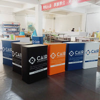 Table de présentation promotionnelle portable et pliable pour la publicité et les salons professionnels