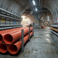 Tuyau de canalisations hydrauliques en PEHD de grand diamètre pour le transfert d'eau transrégional, pipeline en PEHD résistant aux tremblements de terre