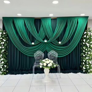 <span class=keywords><strong>Voilage</strong></span> de fond de scène pour salle de mariage, voile transparente pour décoration de banquets d'hôtel - Product Image 4