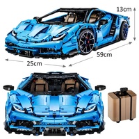 Cada C61041 Nouveau MOC City 1:8 Voiture de course Modèles de voitures de sport à assembler pour adultes Cadeaux 3842 pièces Ensembles de blocs de construction