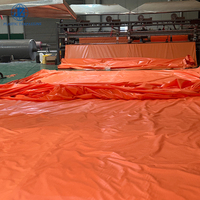 Bâche en PVC enduite de protection solaire 350GSM 420g 2*50M pour bande de fumier de volaille