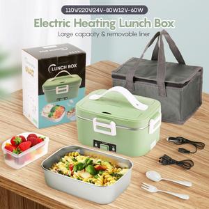1.8L riscaldamento elettrico pranzo calda in acciaio inox cibo riscaldatore per il lavoro camion casa stile moderno per i pranzi domestici sul posto di lavoro - Product Image 3