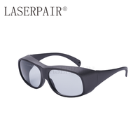 Lunettes de sécurité laser Holmium et Thulium 1900-3000nm Wide Protector pour 1940nm, 2100nm Leather Box LASERPAIR (certifié CE par ECS)