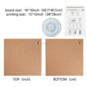 Planche en liège personnalisée pour macramé, grille 11*15 pouces avec épingles en T pour mesurer et créer des créations de macramé et de nœuds artisanaux - Product Image 4