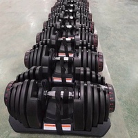 15 ANS Fabricant usine Ensemble d'haltères 40KG de qualité supérieure Poids d'haltères 90LBS Paire d'haltères réglables 90LBS