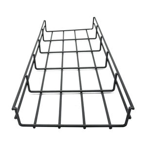 Grey Spray Factory Supplied <b>Cable</b> Tray Wire Mesh <b>Cable</b> Tray Power Coated Fireproof <b>Cable</b> Tray - Product Image 1