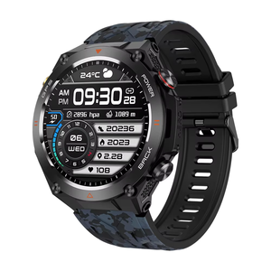 นาฬิกาอัจฉริยะสำหรับกิจกรรมกลางแจ้ง EDS KC82 พร้อมสายลายพรางสีชมพู  ระบบ GPS ในตัว เครื่องวัดความสูง เครื่องวัดความกดอากาศ นาฬิกาฟิตเนส พร้อมเข็มทิศ กันน้ำ 1ATM - Product Image 3