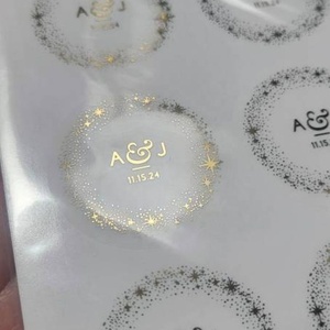 Etiqueta adhesiva de vinilo dorado preimpresa personalizada, logotipo de marca, idea para diseño de etiqueta de salón cosmético - Product Image 4