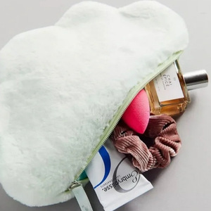 Sac en peluche tendance automne/hiver, sac de rangement à fermeture éclair pour rouge à lèvres, sac en velours pour parfum, sac de maquillage, sac à poudre - Product Image 3