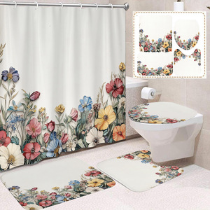 Cortina <span class=keywords><strong>de</strong></span> Ducha <span class=keywords><strong>de</strong></span> Poliéster con Diseño Floral <span class=keywords><strong>de</strong></span> Girasoles, Fácil <span class=keywords><strong>de</strong></span> Instalar, Resistente a la Decoloración, Juego <span class=keywords><strong>de</strong></span> Cortinas <span class=keywords><strong>de</strong></span> Ducha Personalizadas - Product Image 6