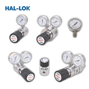 Regulador de presión de Gas nitrógeno de doble calibre de una sola etapa Válvula reductora de aire de helio CO2 Cl2 Manual de laboratorio de acero inoxidable - Product Image 6