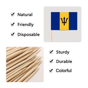 Drapeau de la <span class=keywords><strong>Barbade</strong></span> Dessert Décoration Cure-dents Drapeau Idées de cuisson Petit drapeau <span class=keywords><strong>Plantation</strong></span> - Product Image 3