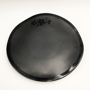 Assiettes japonaises pour Restaurant moderne, grandes assiettes noires en mélamine pour sushi, restaurant - Product Image 1
