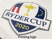 Drapeau de golf personnalisé en nylon avec logo imprimé numériquement et tube en plastique pour une utilisation promotionnelle et d'entraînement