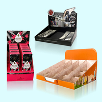 Boîte de présentation PDQ transparente empilable en carton ondulé pour traiteur, emballage d'expédition pour supermarché, vente en gros