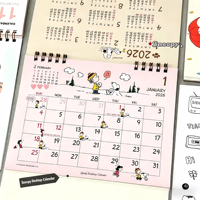 Joli calendrier de bureau Snoopy 2026