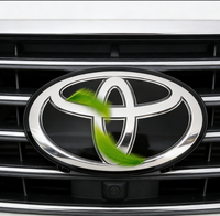 Emblème de voiture en acrylique réfléchissant personnalisé 53141-71010, logo 3D chromé, badge pour Toyota 190, réutilisable