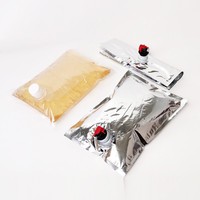 Sac BIB de qualité alimentaire avec robinet papillon, pochette en aluminium pour liquides, pour un dosage facile du vin, du jus, de l'huile, du lait