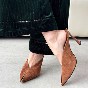 Scarpe Eleganti per Banchetti e Ufficio con Tacco Alto e Punta Affusolata, Tendenza Moda Estiva e Autunnale - Product Image 1