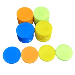 Plastic Counting Chips 4.3Cm Diameter Smooth Surface Game Tokens For Learning And Play - Product Image 5