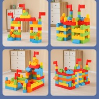 Bloques de Construcción ABS al por Mayor, Juguetes de Construcción para Niños, Ladrillos Grandes, Accesorios de Colores Aleatorios para Venta al por Mayor