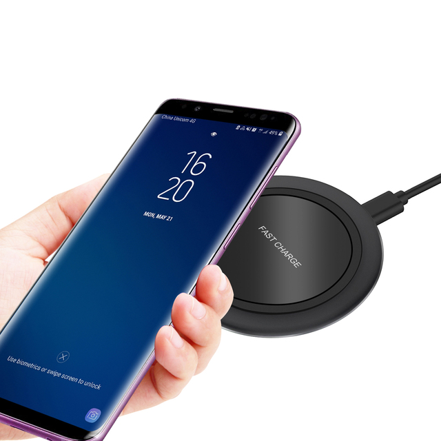 For CE FCC ROHS Certified 15W Fast Wireless Charger Pad with OTP Protection and Type-C Port for & Android Phones