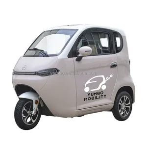 Low price Chinese new Car 3 Wheel Electric Cabin Scooter 2 doors 3 seats electric tricycle for passenger or cargo use