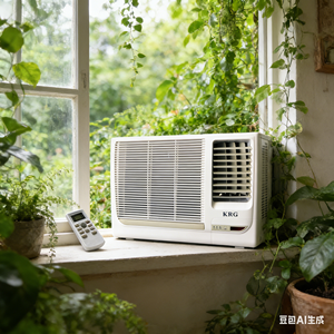 Climatiseur de fenêtre KRG de haute qualité 18000 BTU, refroidissement unique, flux d'<span class=keywords><strong>air</strong></span> stable, économie d'énergie, commande mécanique, idéal pour les maisons et appartements - Product Image 3