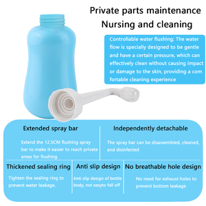 <strong>Shattaf</strong> <strong>Quality</strong> Plastic Handheld Bidet Sprayer New Model Portable for Home Travel Outdoor Use Bottle Design for Toilet - Product Image 4