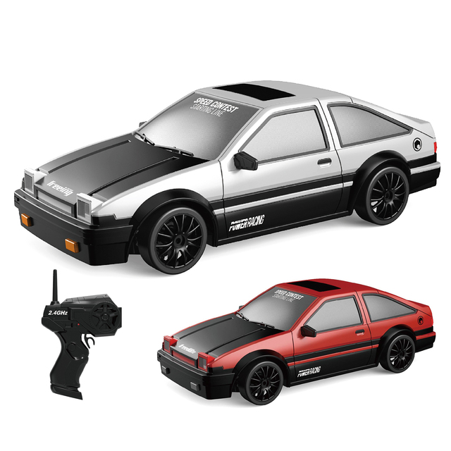 15 KM/H 4WD Drift Racing RC Car Model 1/24 Scale Supercar LED Light Wireless Remote Control Toy for Kids Adults Gift Idea