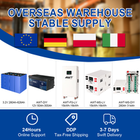 Sel Baterai LiFePO4 MB31 314Ah 3.2V Grade A dari Italia, Stok EU, DDP, untuk Solar Rumah ESS, Termasuk Busbar, Mur, dan Epoxy, Tersedia dalam Kemasan 4pcs, 8pcs, 16pcs, 32pcs