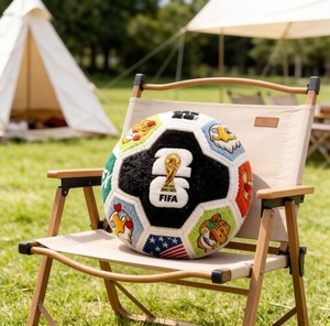 Coussin décoratif brodé <span class=keywords><strong>Coupe</strong></span> <span class=keywords><strong>du</strong></span> <span class=keywords><strong>Monde</strong></span> <span class=keywords><strong>FIFA</strong></span> 2026 avec mascotte et drapeau national, cadeau pour supporter de football, décoration de canapé - Product Image 4