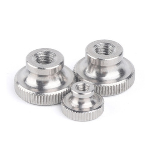 Tuerca de pulgar moleteada niquelada M3 M4 M5 con cuello Tuerca redonda de ajuste manual de acero al carbono para impresoras <span class=keywords><strong>3D</strong></span> Mecanizado CNC - Product Image 6