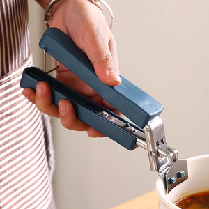 Juego de tres piezas para cocina: pinzas de silicona anti-quemaduras para tazones, soportes para cucharas y pinzas para ollas, multifuncional, de acero inoxidable. - Product Image 2