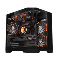 Boîtier d'ordinateur de jeu MicroATX Mid Tower de la série Dreamer avec panneau latéral et fenêtre Construction métallique pour ordinateur de bureau