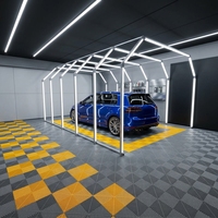 Dalles de sol emboîtables en PP Arlott Drainage, revêtement de sol en plastique imperméable pour station de lavage de voitures, garage, atelier, salle d'exposition