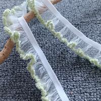 Bande de 2,0 cm en fibre de verre avec bordure en velours pour la décoration artisanale DIY, vêtements, sous-vêtements, bandeaux, accessoires, dentelle élastique