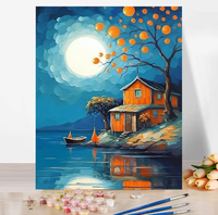 Kits de Peinture Personnalisée par Numéros Paysage ou Personnage, Peinture à l'Huile DIY Numérique pour Enfants et Adultes, Décoration Intérieure
