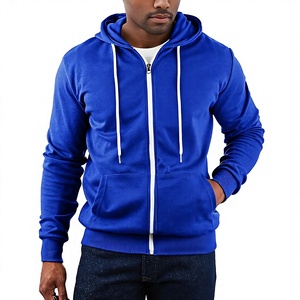 Sudadera con Capucha Personalizada con Logotipo OEM para Hombre, Estilo Urbano, Invierno, Cierre de Cremallera, 100% Algodón, 340 GSM, Forro Polar, Suave, Cálida, Corte Ajustado, Tejida - Product Image 5