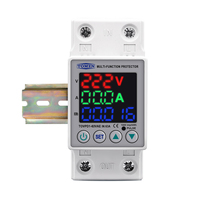 Dispositif de protection contre les surtensions et les sous-tensions réglable sur rail DIN TOMZN 63A 230V avec protection contre les surintensités