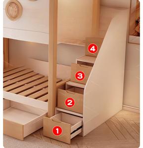 Lits superposés pour enfants pas chers d'usine, lits multifonctionnels combinés mère et enfant, lits <span class=keywords><strong>de</strong></span> luxe en forme <span class=keywords><strong>de</strong></span> capsule spatiale, château, lit double Kis - Product Image 6