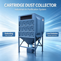 Machine de filtration à cartouches horizontales à jet pulsé avec accès latéral pour le nettoyage des poussières de meulage et d'usinage des métaux