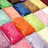 100g de papier de remplissage pour boîte cadeau, jetable, recyclable, biodégradable, écologique, plissé, texturé soie, en provenance du Guangdong