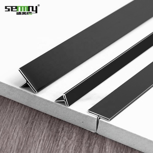 Đầy màu sắc thiết kế hiện đại tường thép không gỉ t hình dạng gạch cạnh TRIM 304 thép không gỉ hồ sơ cho trang trí gạch góc - Product Image 5